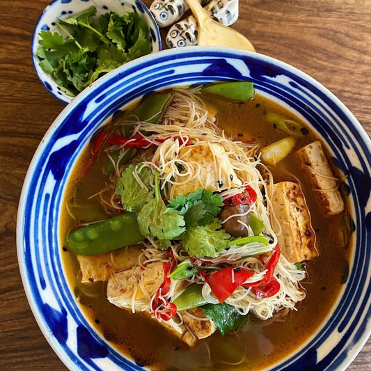 Soy sauce noodles w/ tofu