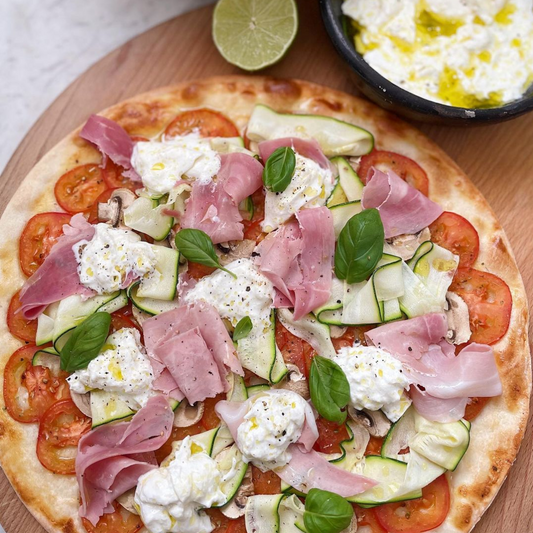 Zucchini & tomato tart