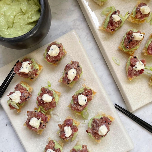 Tuna tartare on crispy rice
