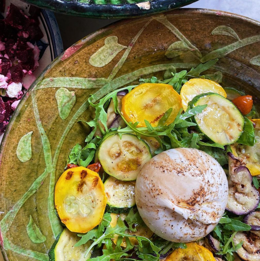 Grilled veggie &amp; burrata salad
 &ndash; stella-vs-food