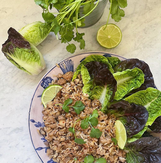 Mushrooms & minced meat stir fry