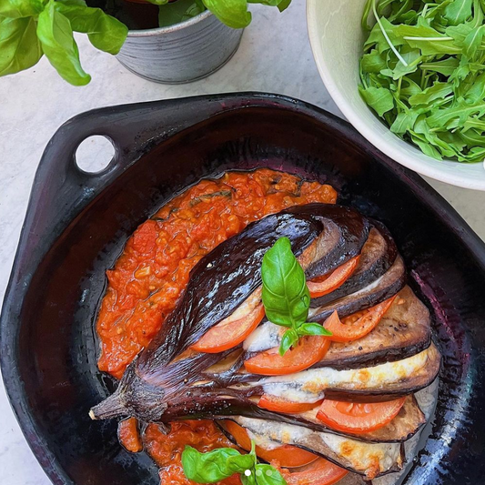 Mozzarella & tomato eggplant