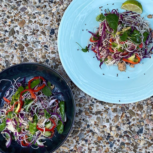 Asian inspired minced meat salad