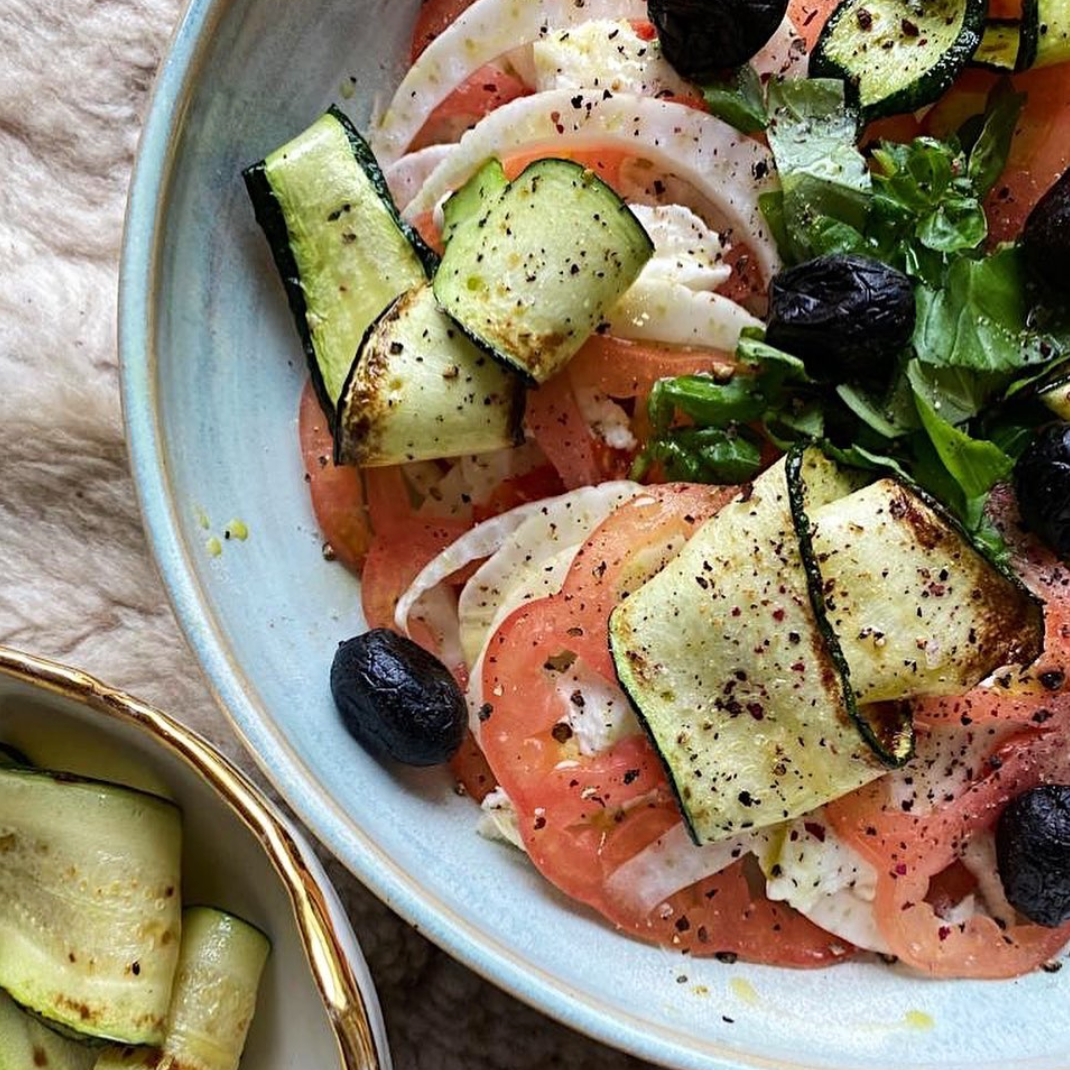 Tomato, fennel & zucchini salad