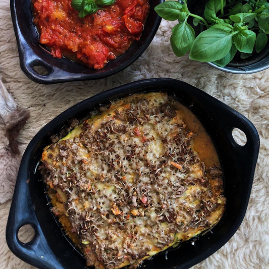 Feta & zucchini vegetable lasagna