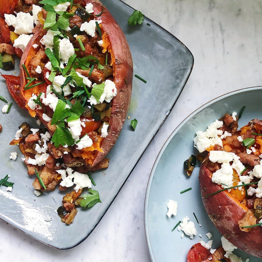 Stuffed sweet potato