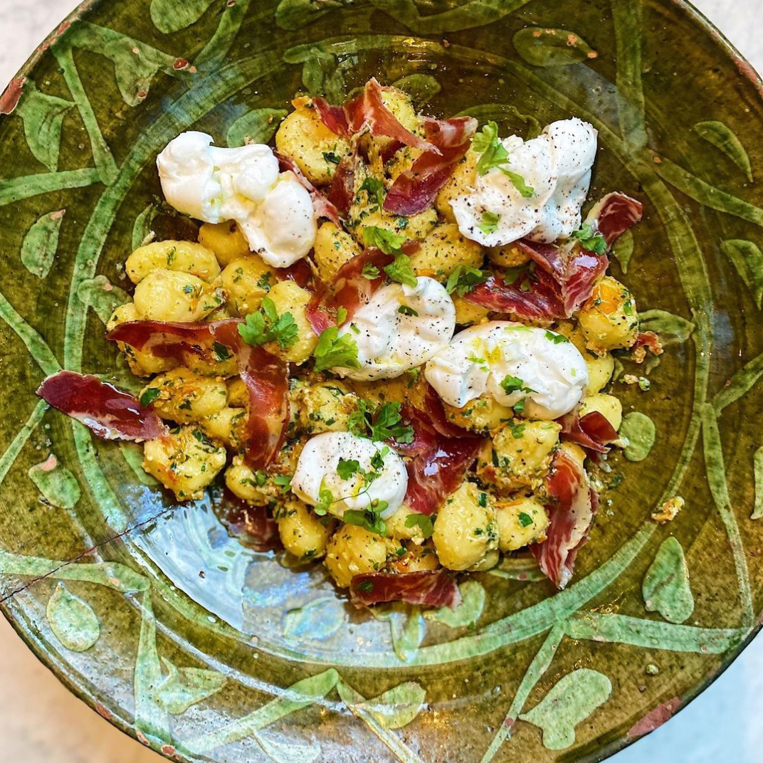 Red pesto gnocchi w/ coppa