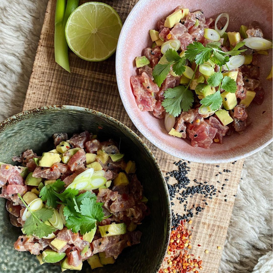 Asian inspired tuna tartare