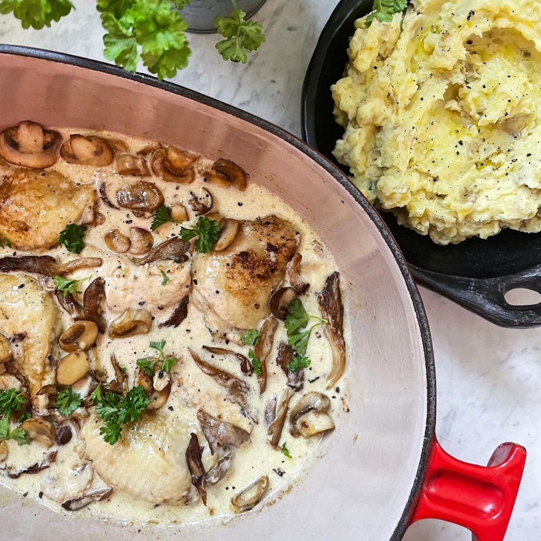 Creamy mushroom chicken