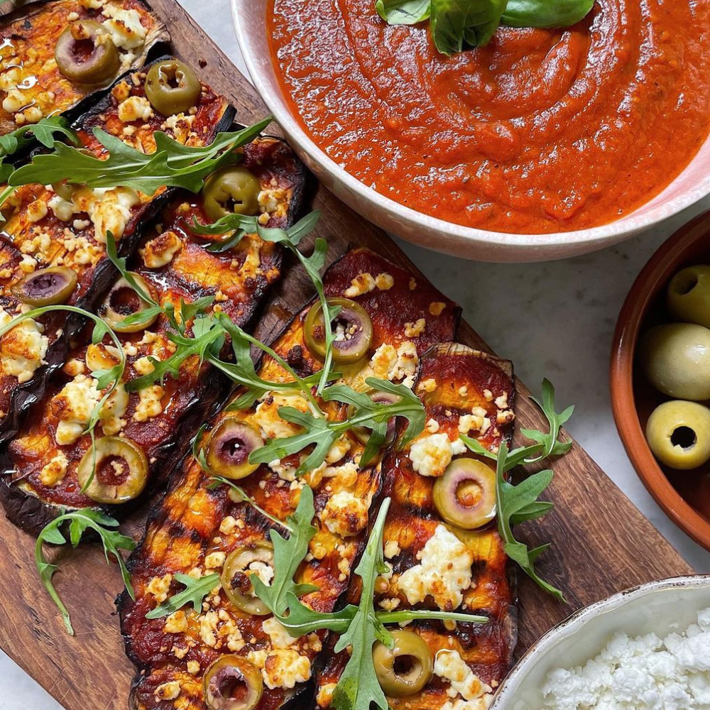 Eggplant 'pizza'