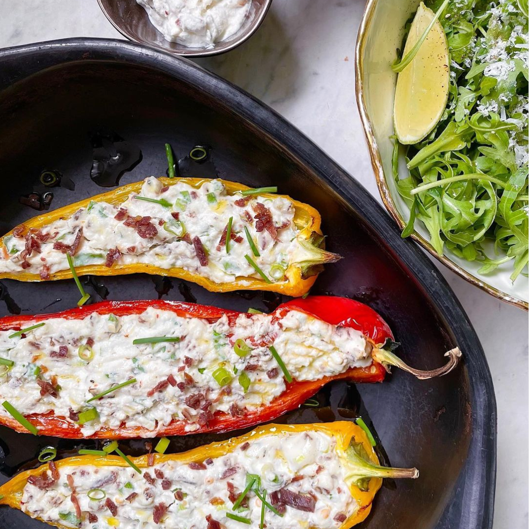 Ricotta stuffed peppers