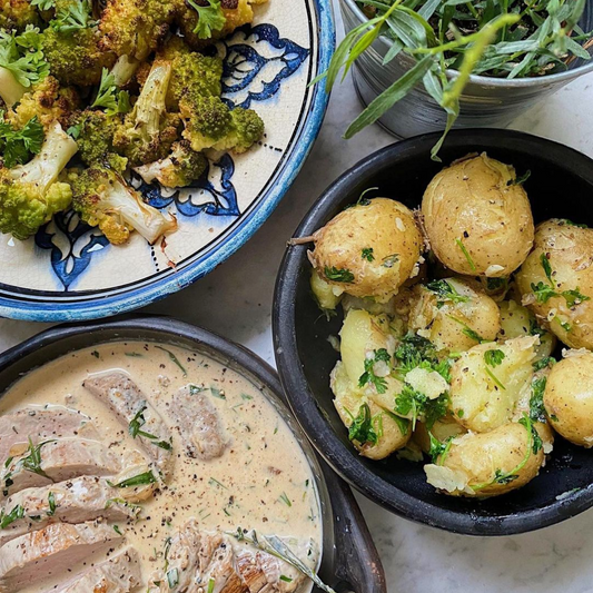 Creamy tarragon pork tenderloin
