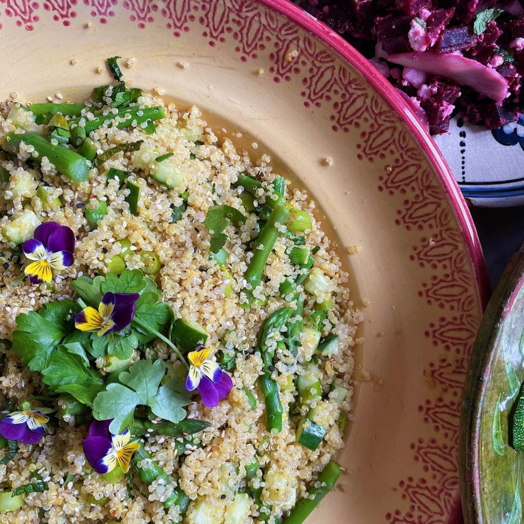 Green vegetable quinoa