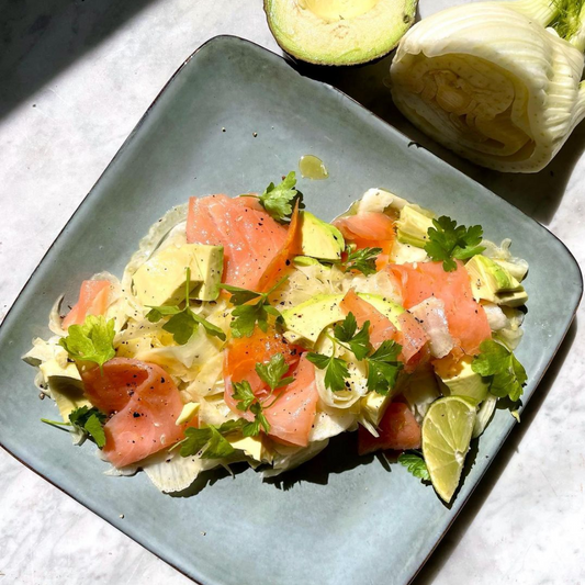 Smoked salmon & fennel salad