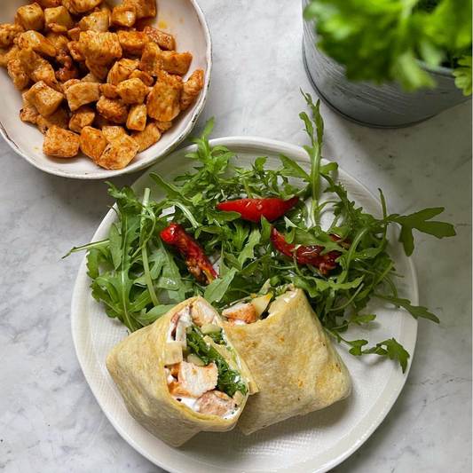 Chicken & goat cheese wraps