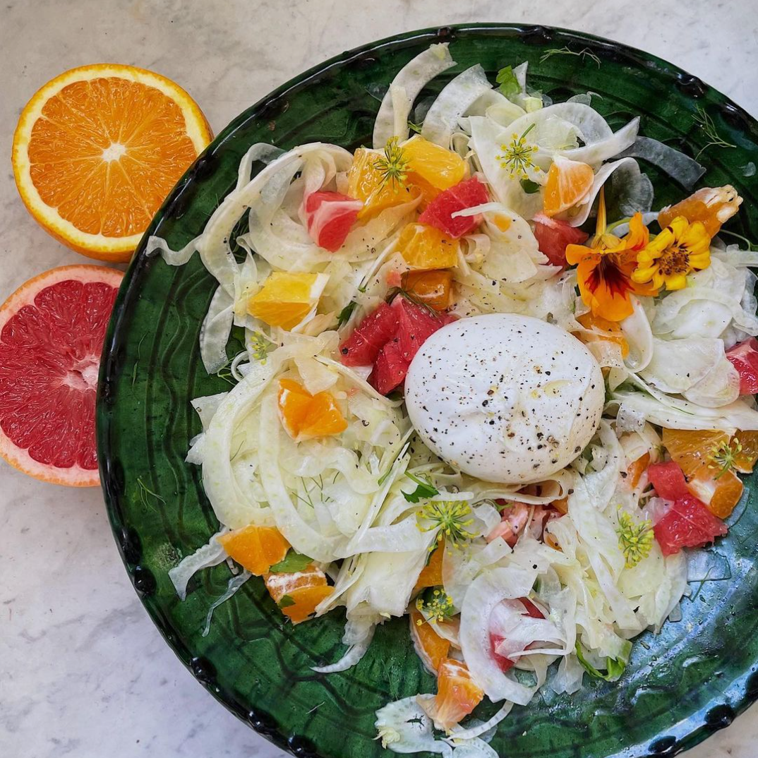 Citrusy fennel salad w/ burrata