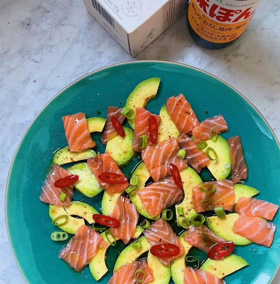 Salmon & avocado carpaccio