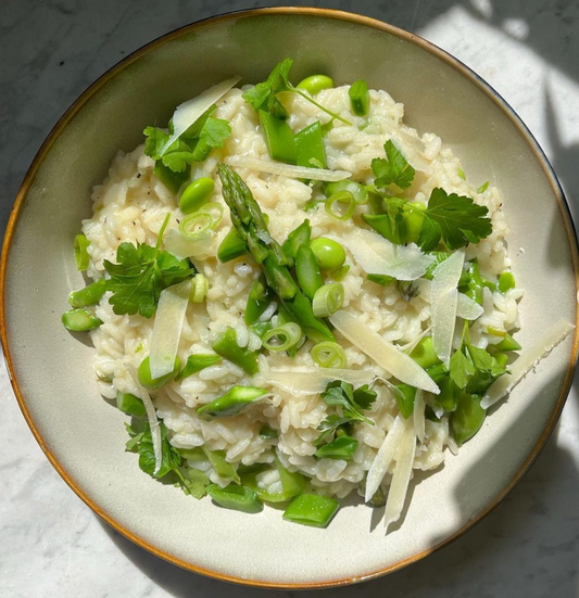 Green spring risotto